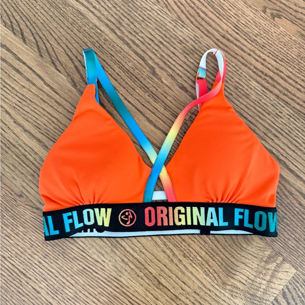 Colorful Sports Bra with Straps
